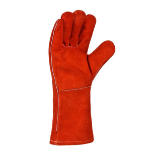 Перчатки рабочие из кожи и спилка, крага